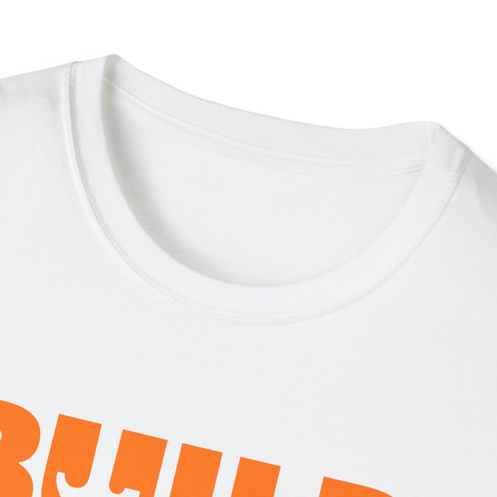 DIY BUILD T-Shirt - Bold Statement Tee for Makers & Creators (Orange Text)