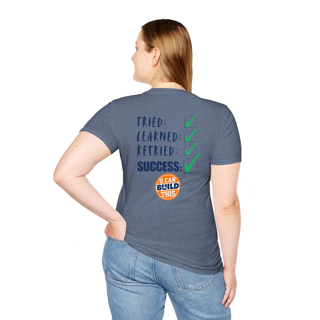 Motivational Unisex T-Shirt: Failure Leads to... DIY Comfort