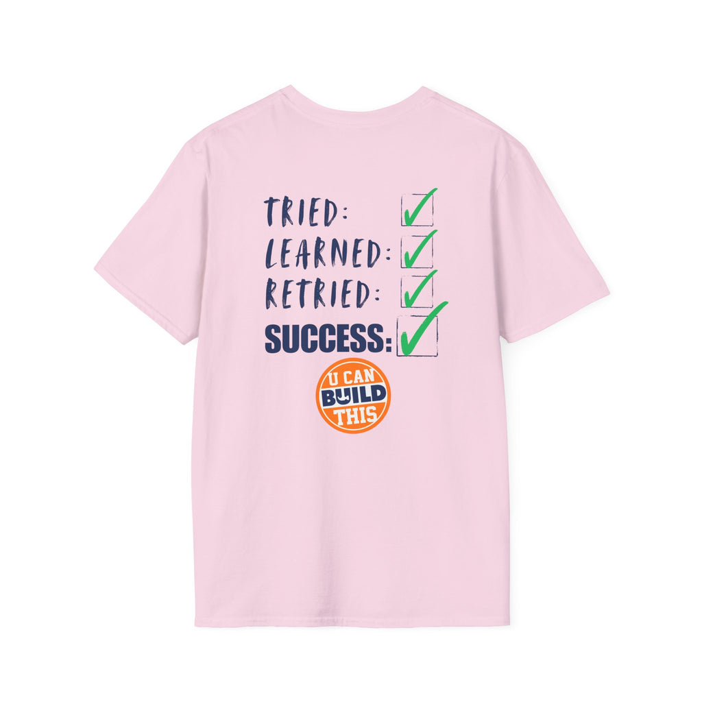 Motivational Unisex T-Shirt: Failure Leads to... DIY Comfort