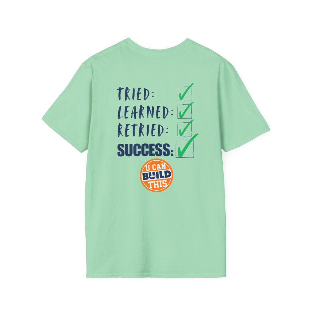 Motivational Unisex T-Shirt: Failure Leads to... DIY Comfort