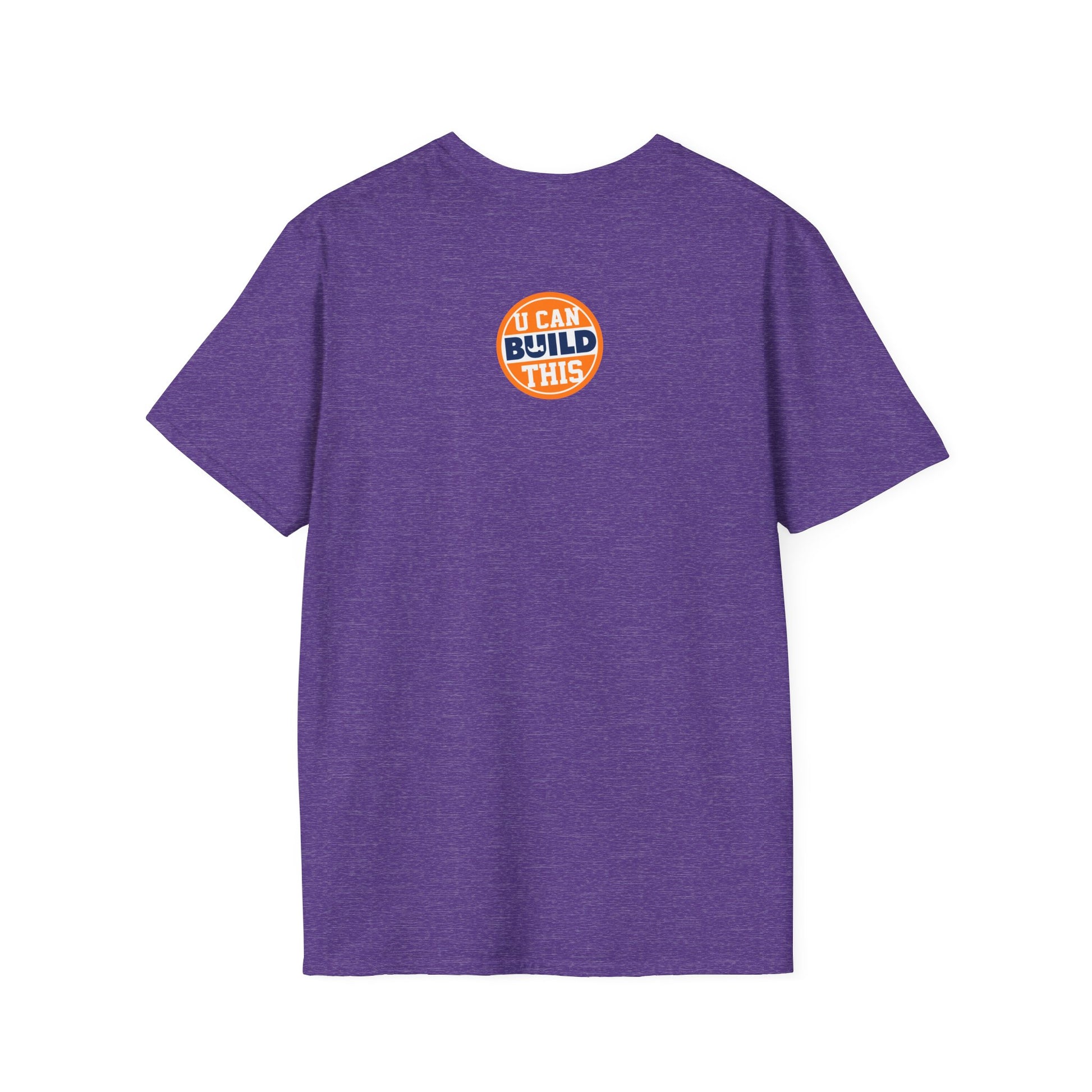BUILD Graphic T‑Shirt - Bold Statement Tee for Makers and Creators (Purple with White Text)