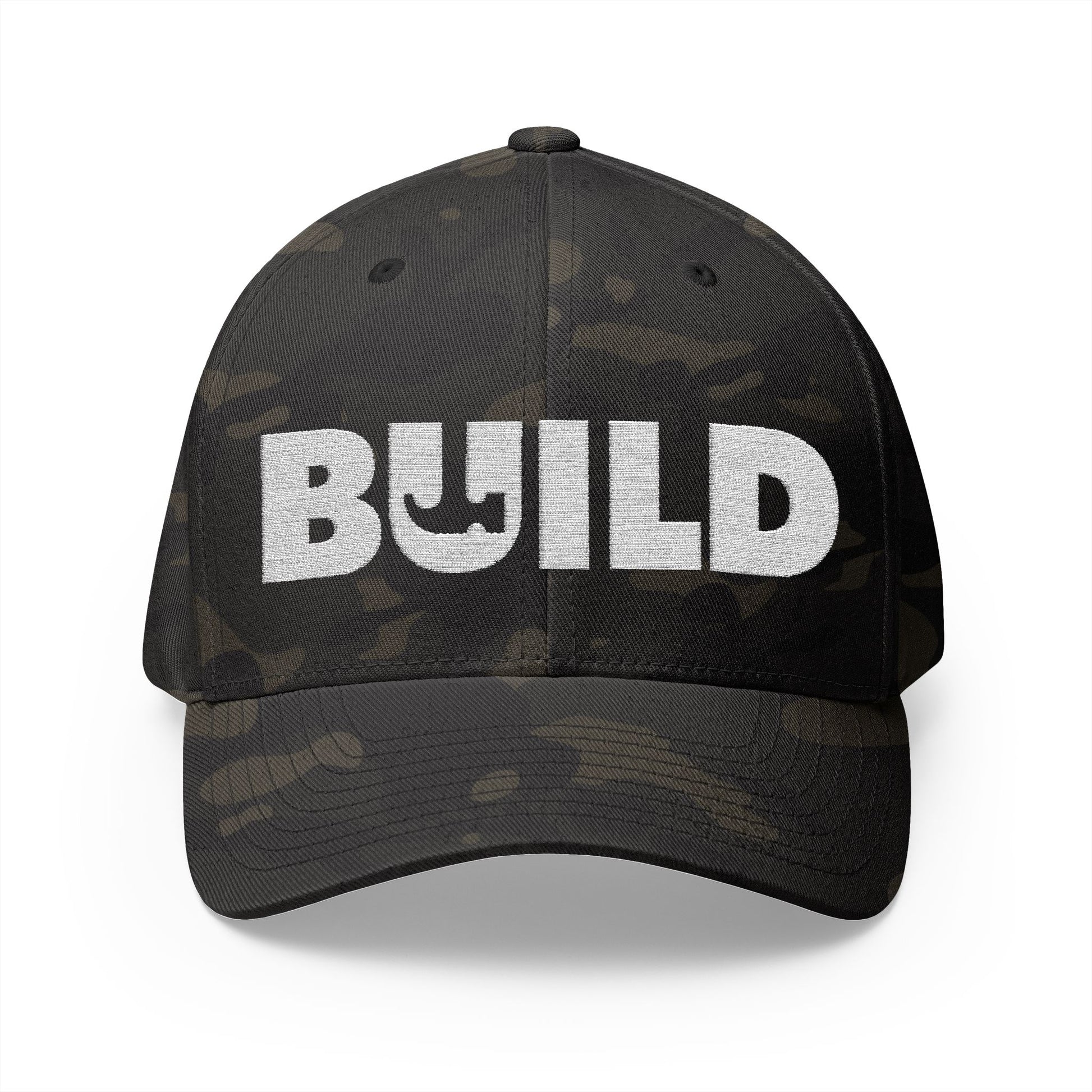 UCanBuildThis "BUILD" Embroidered Cap - Gift for Builders, DIY Enthusiasts, Casual Wear - White Logo