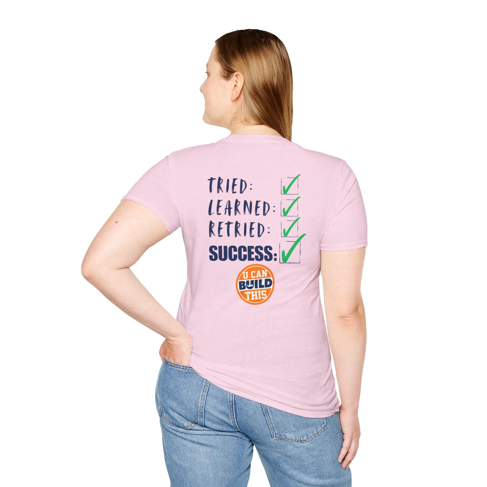 Motivational Unisex T-Shirt: Failure Leads to... DIY Comfort