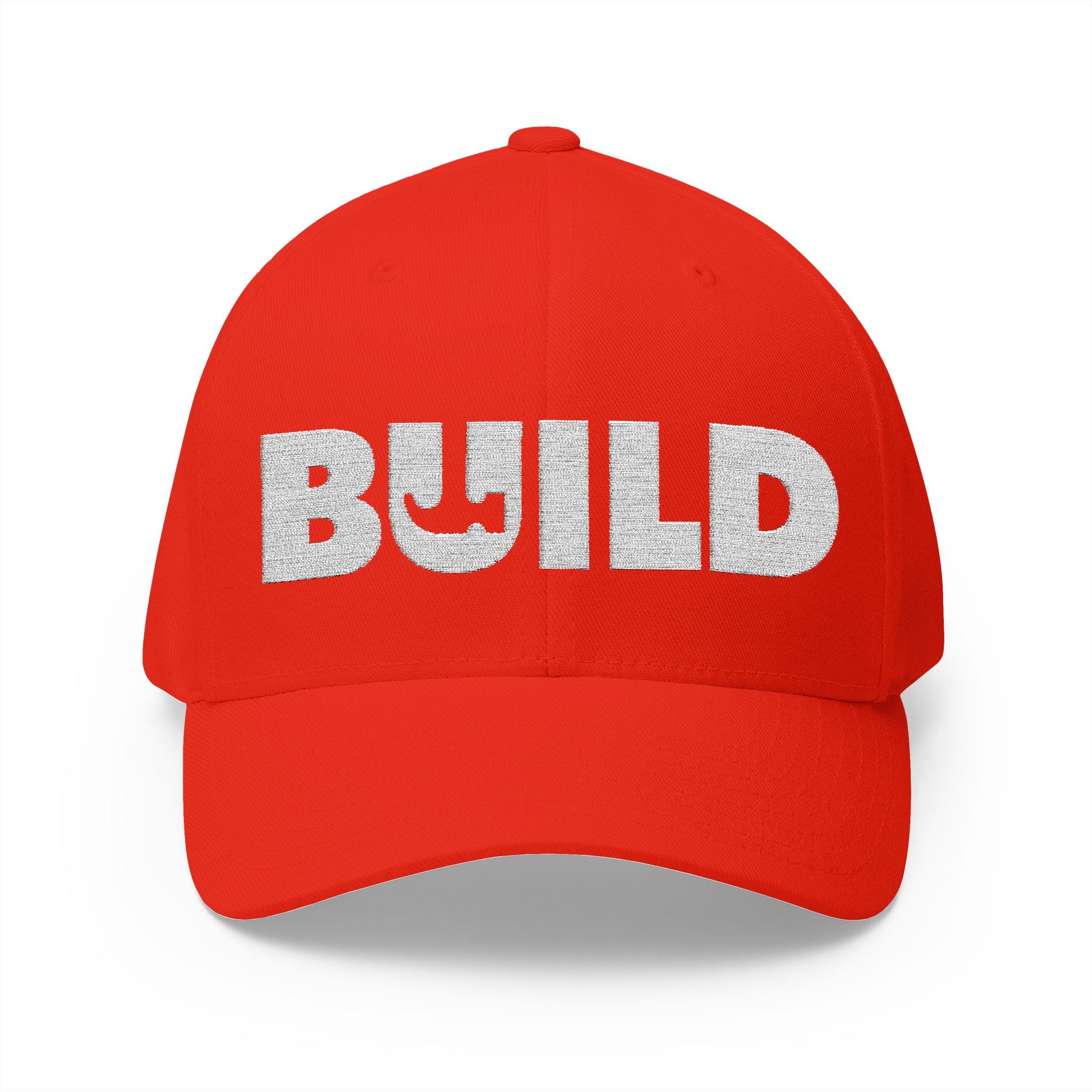 UCanBuildThis "BUILD" Embroidered Cap - Gift for Builders, DIY Enthusiasts, Casual Wear - White Logo