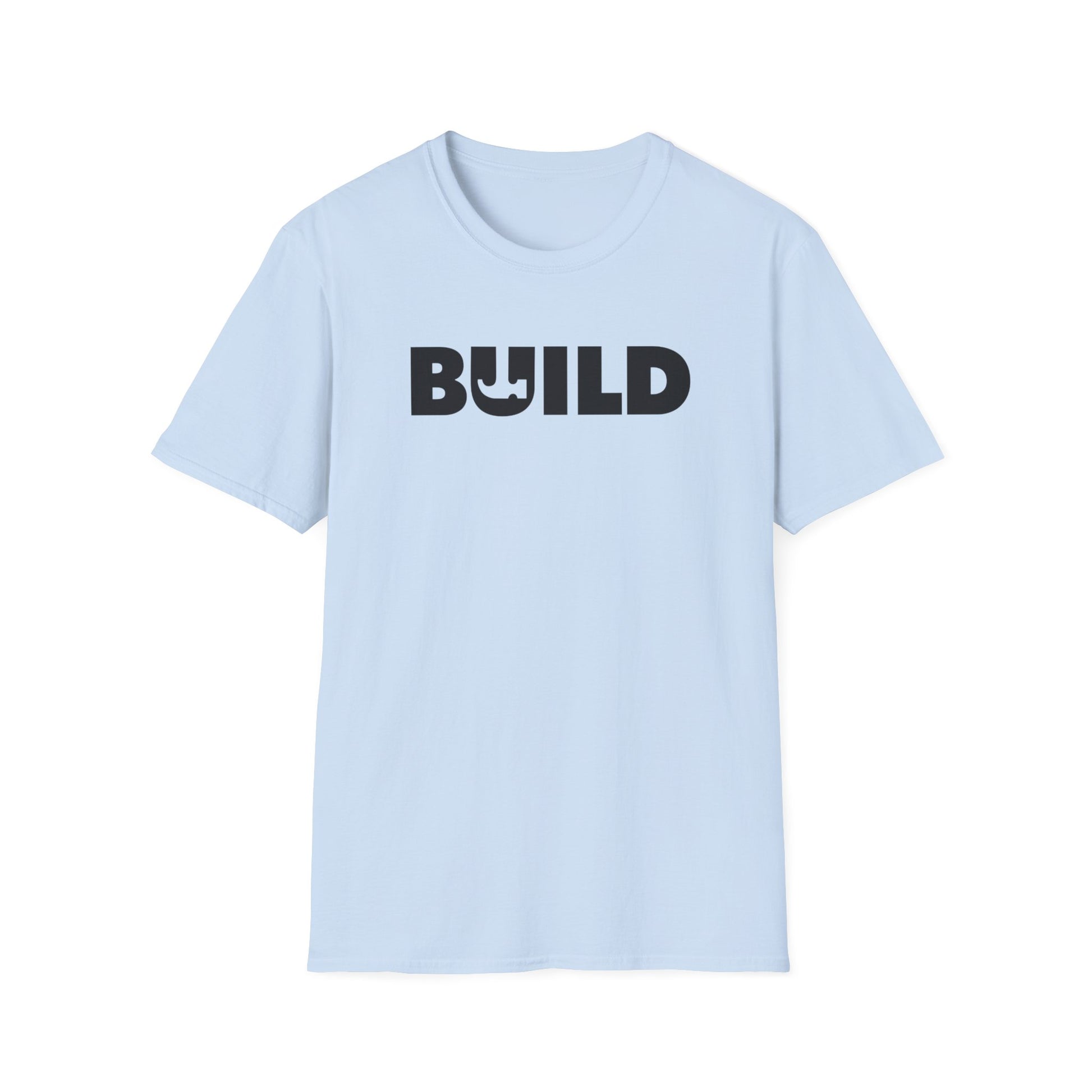 DIY BUILD T-Shirt — Bold Statement Tee for Makers & Creators (Black Text)