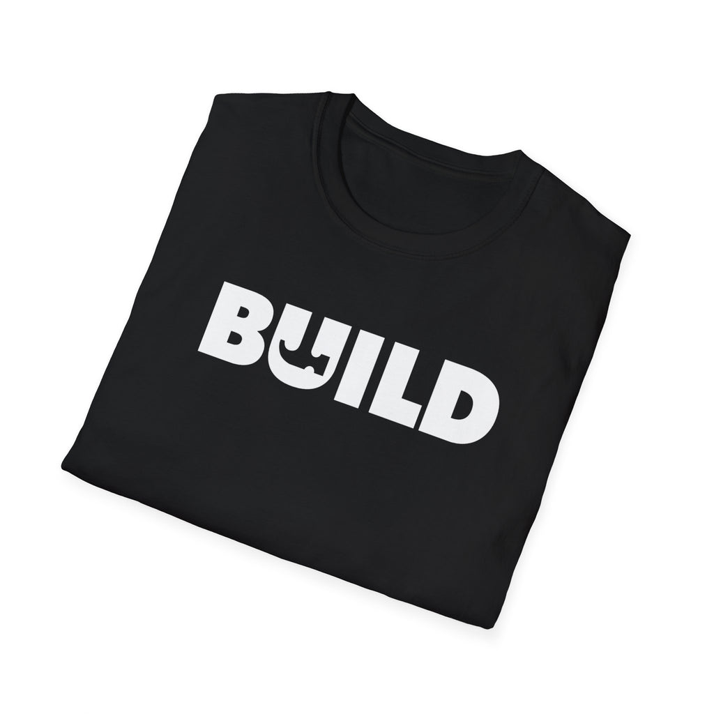DIY BUILD T-Shirt - Bold Statement Tee for Makers and Creators (White Text)