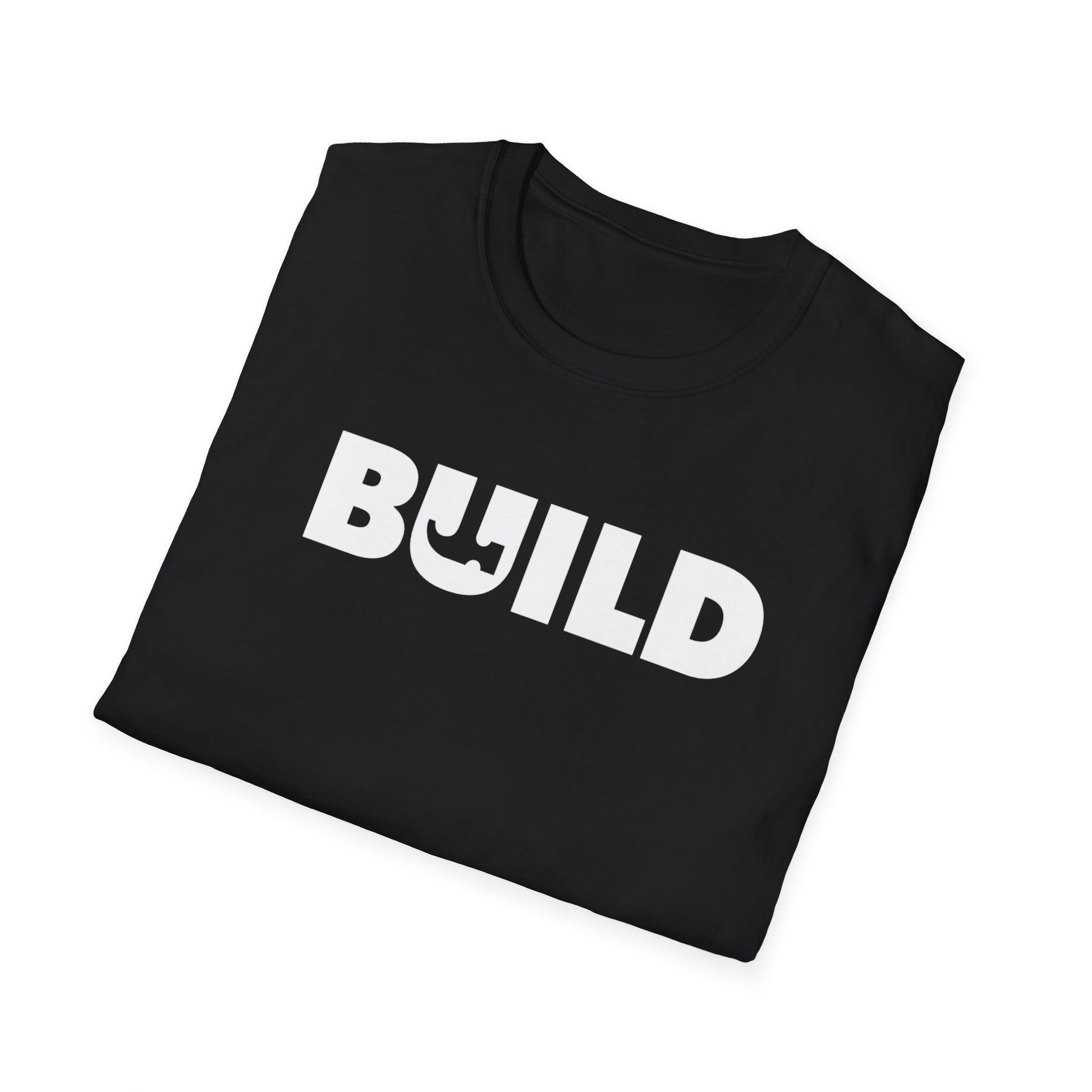 DIY BUILD T-Shirt - Bold Statement Tee for Makers and Creators (White Text)