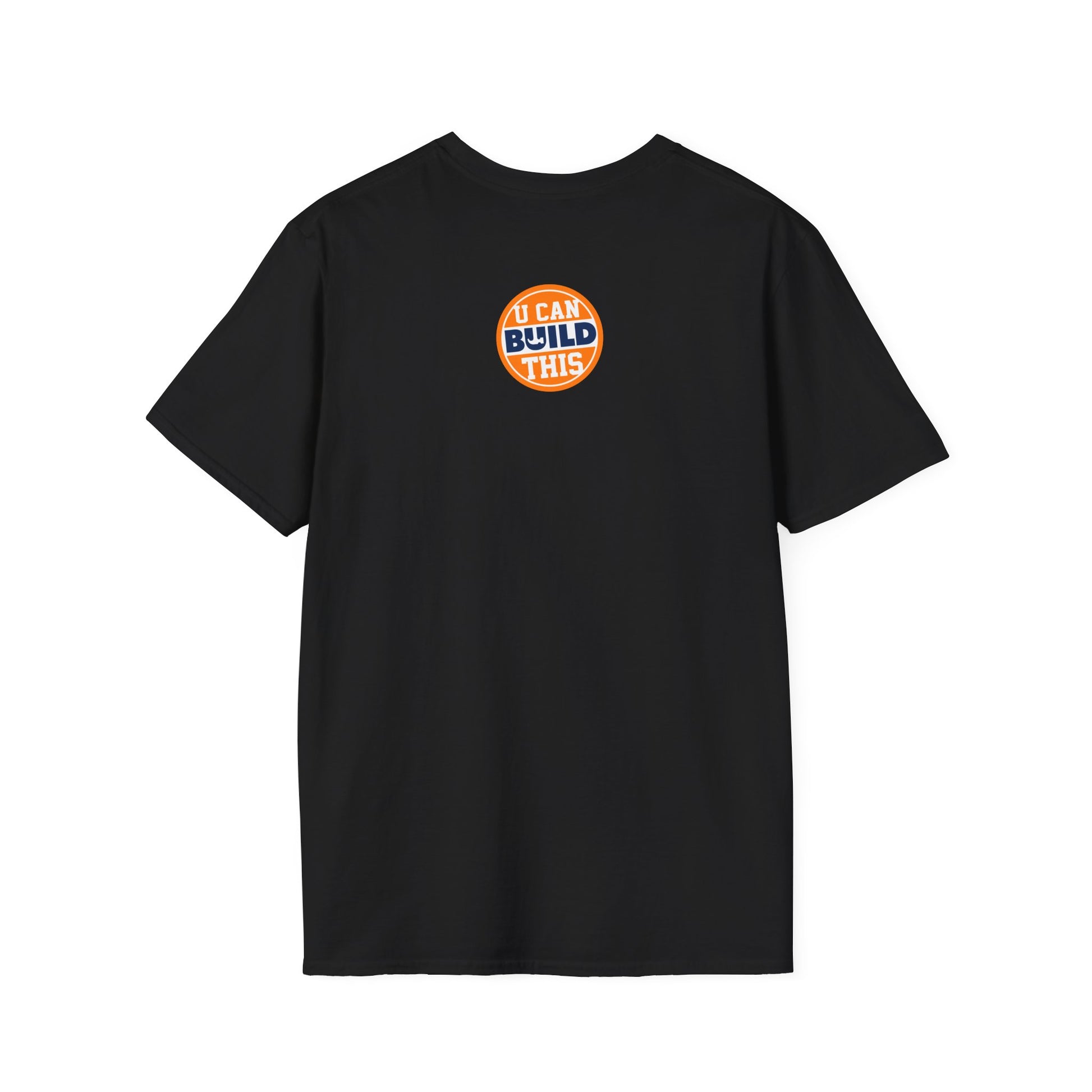 DIY BUILD T-Shirt - Bold Statement Tee for Makers & Creators (Orange Text)