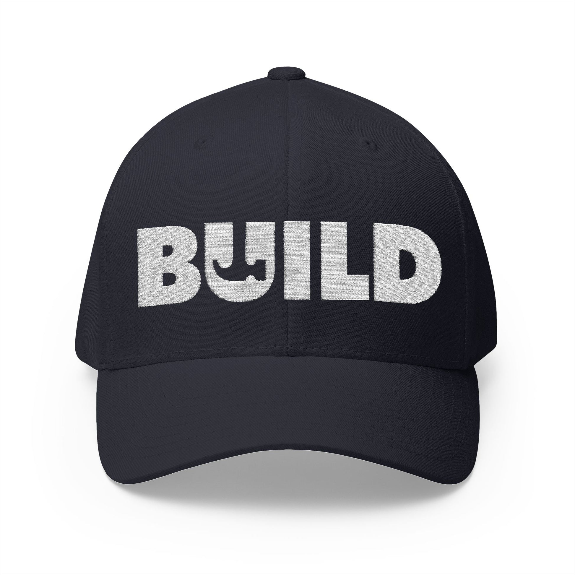 UCanBuildThis "BUILD" Embroidered Cap - Gift for Builders, DIY Enthusiasts, Casual Wear - White Logo