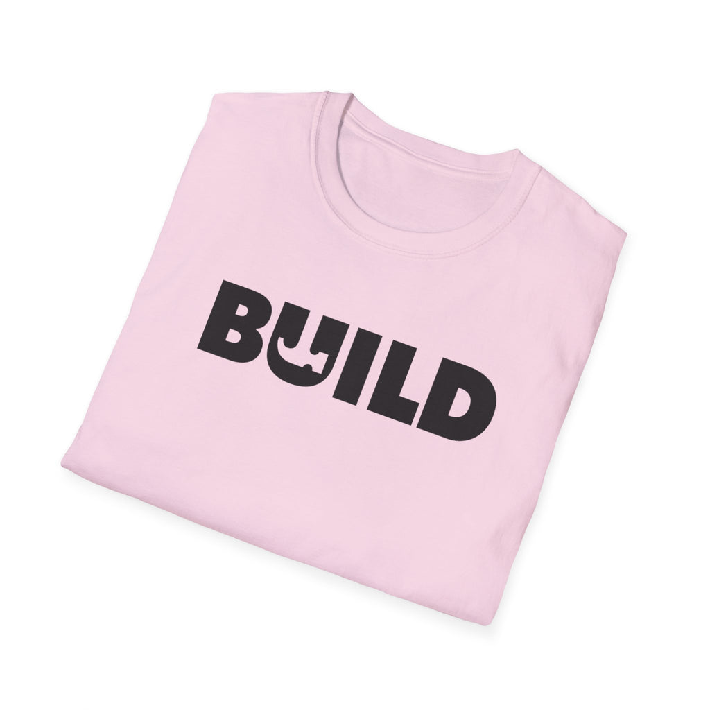 DIY BUILD T-Shirt — Bold Statement Tee for Makers & Creators (Black Text)