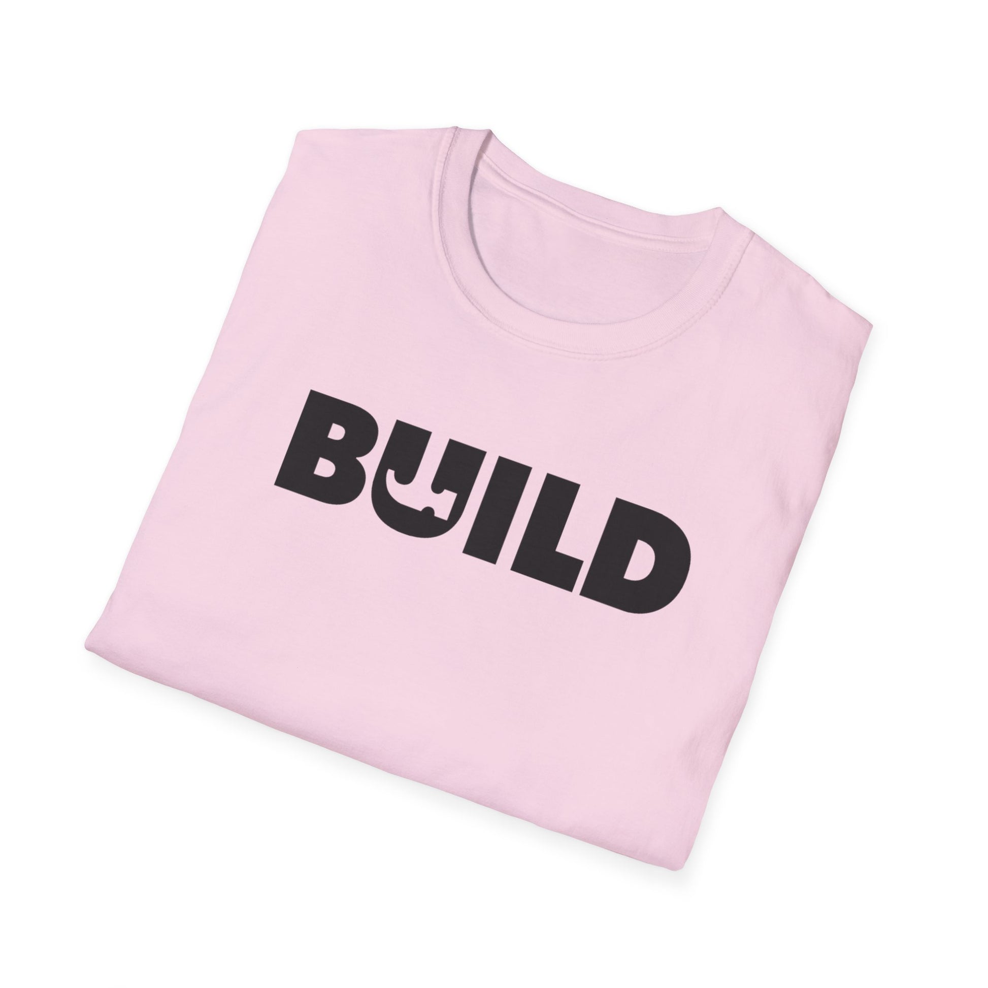 DIY BUILD T-Shirt — Bold Statement Tee for Makers & Creators (Black Text)