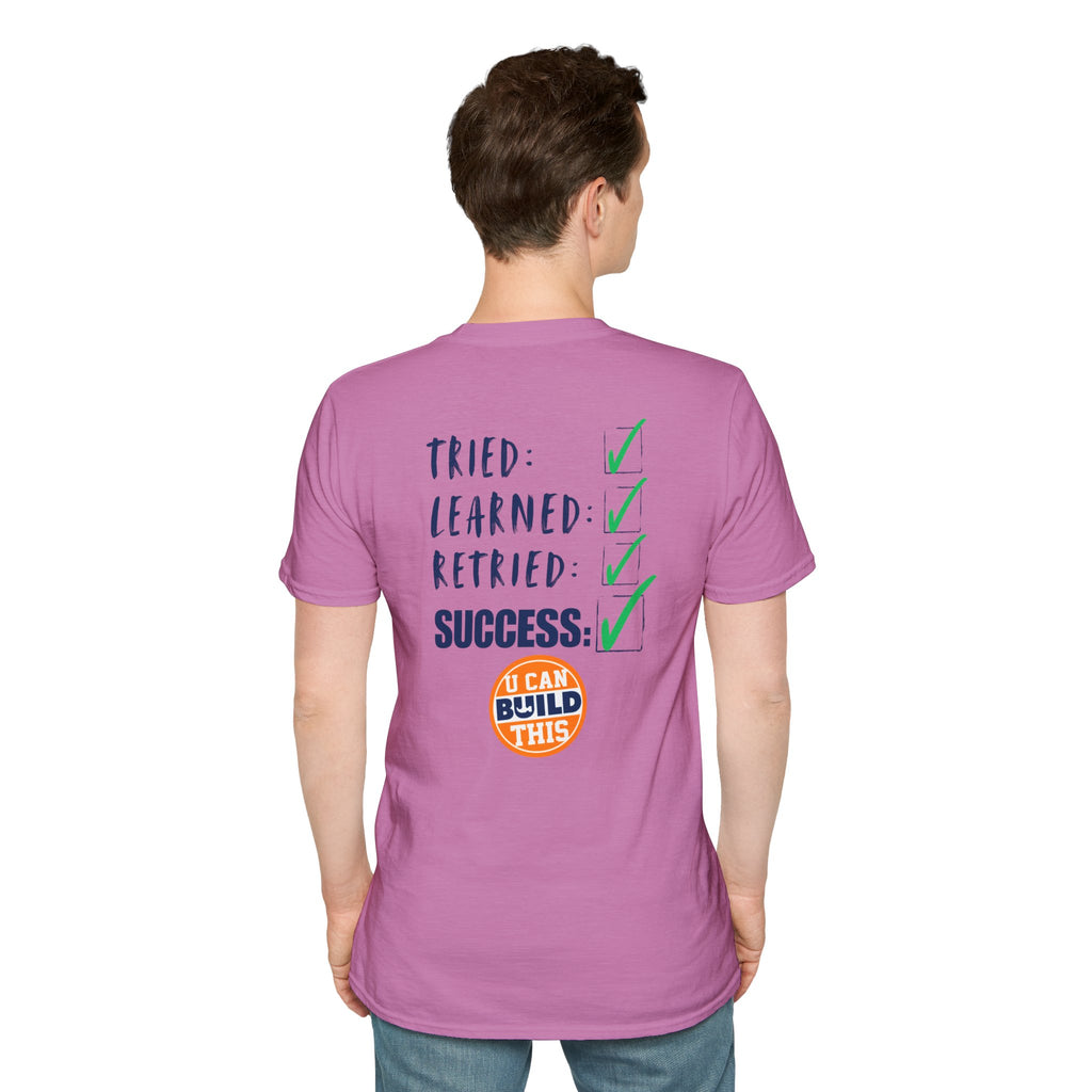 Motivational Unisex T-Shirt: Failure Leads to... DIY Comfort