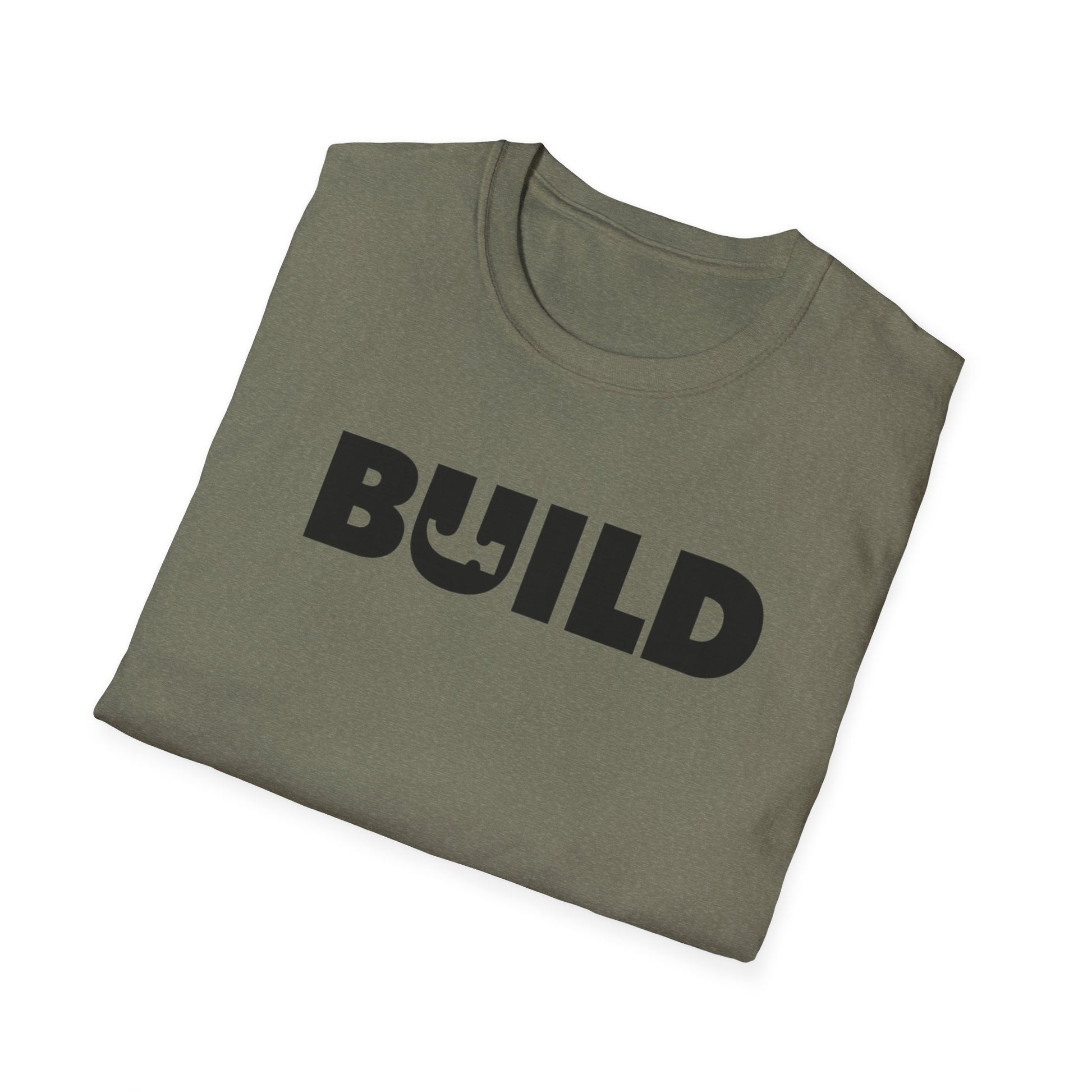 DIY BUILD T-Shirt — Bold Statement Tee for Makers & Creators (Black Text)