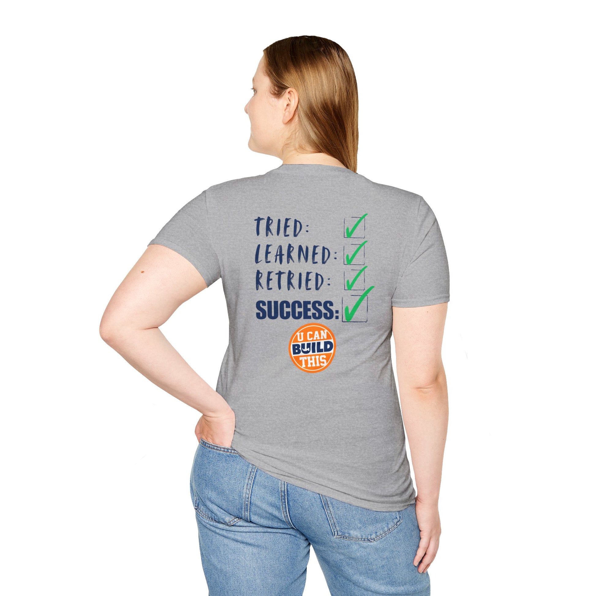 Motivational Unisex T-Shirt: Failure Leads to... DIY Comfort