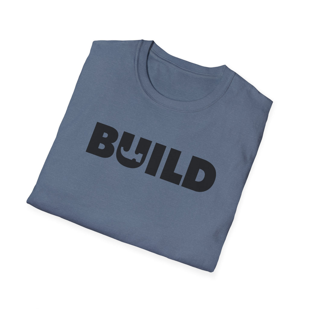 DIY BUILD T-Shirt — Bold Statement Tee for Makers & Creators (Black Text)