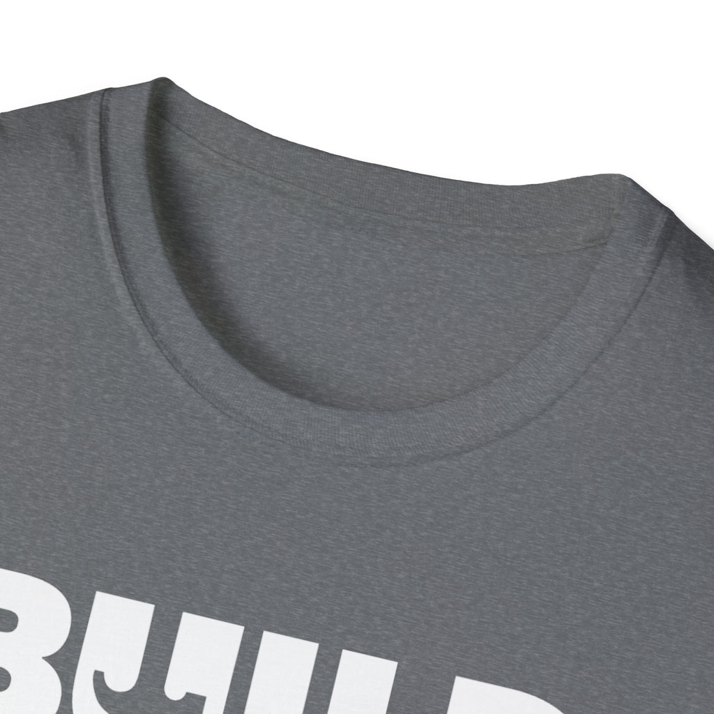 DIY BUILD T-Shirt - Bold Statement Tee for Makers and Creators (White Text)