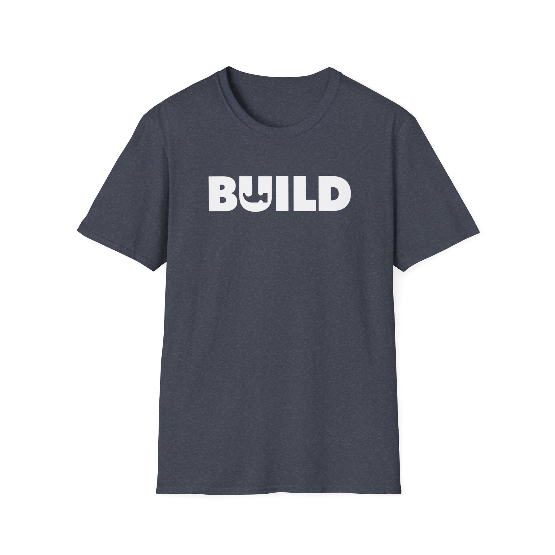 DIY BUILD T-Shirt - Bold Statement Tee for Makers and Creators (White Text)