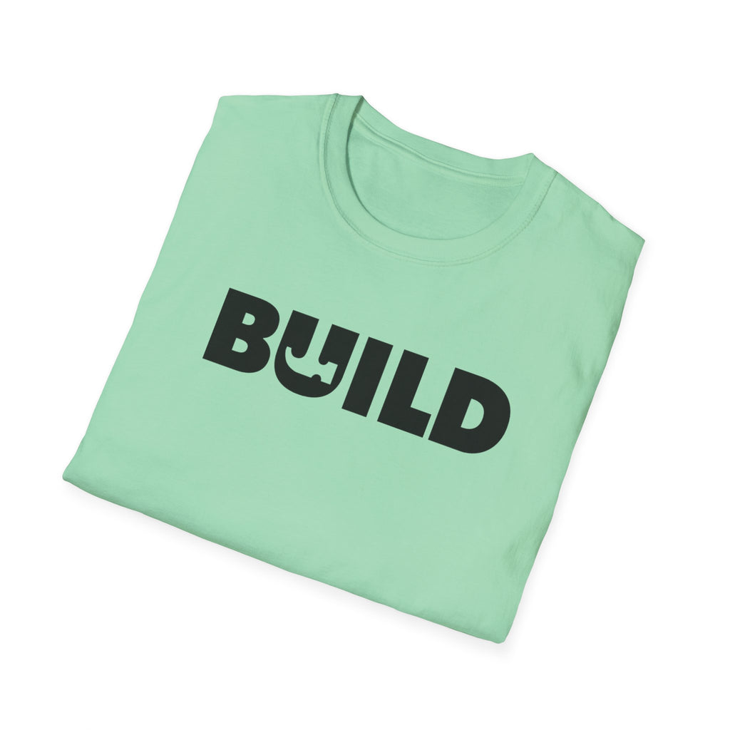 DIY BUILD T-Shirt — Bold Statement Tee for Makers & Creators (Black Text)