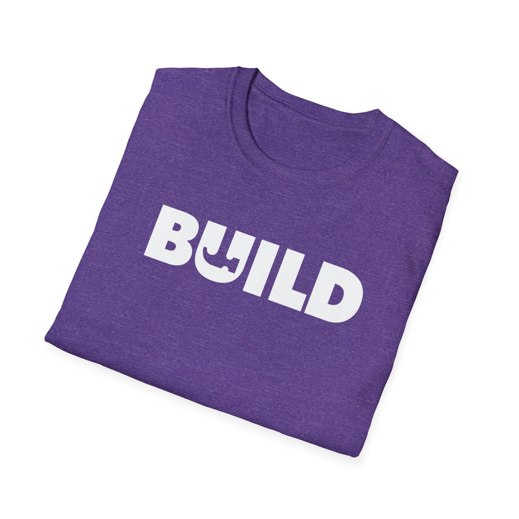 DIY BUILD T-Shirt - Bold Statement Tee for Makers and Creators (White Text)
