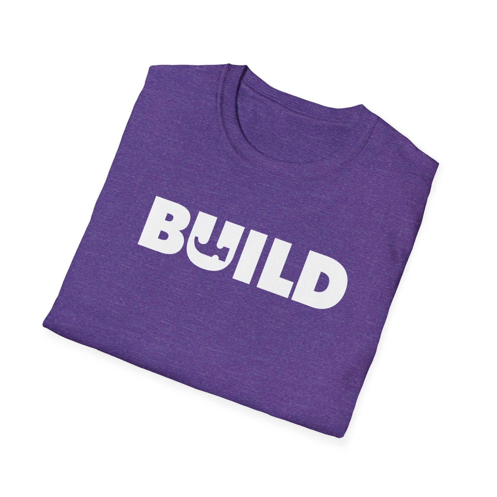 DIY BUILD T-Shirt - Bold Statement Tee for Makers and Creators (White Text)