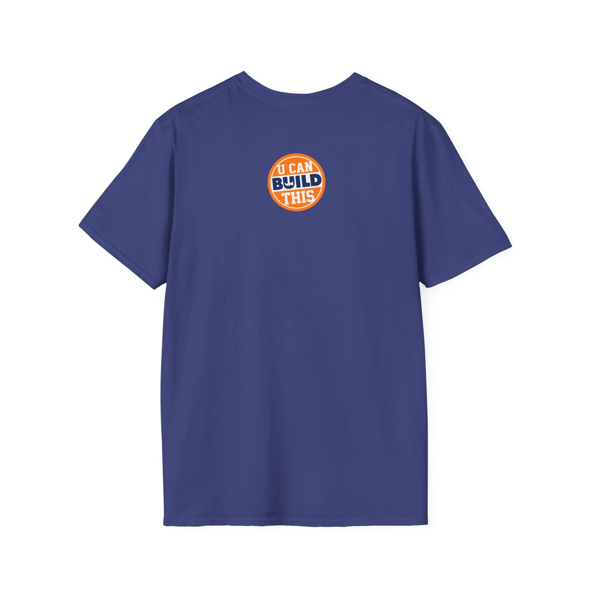 DIY BUILD T-Shirt - Bold Statement Tee for Makers & Creators (Orange Text)