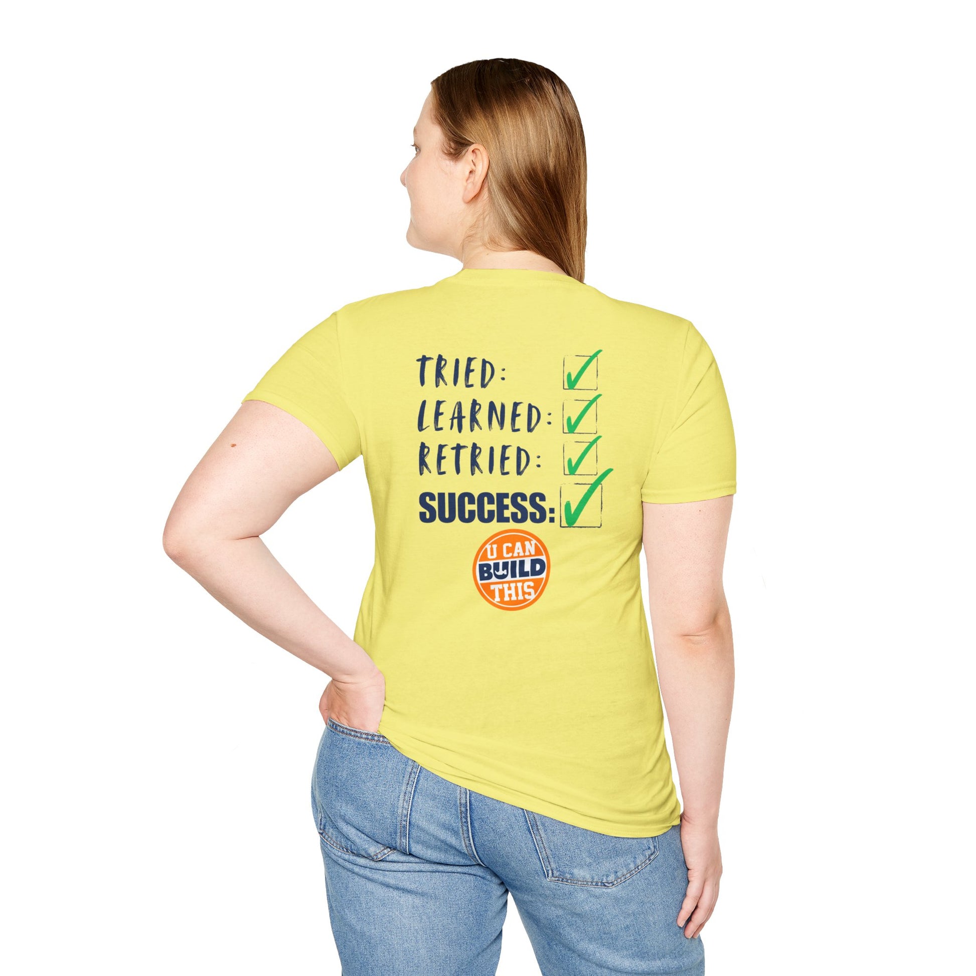 Motivational Unisex T-Shirt: Failure Leads to... DIY Comfort