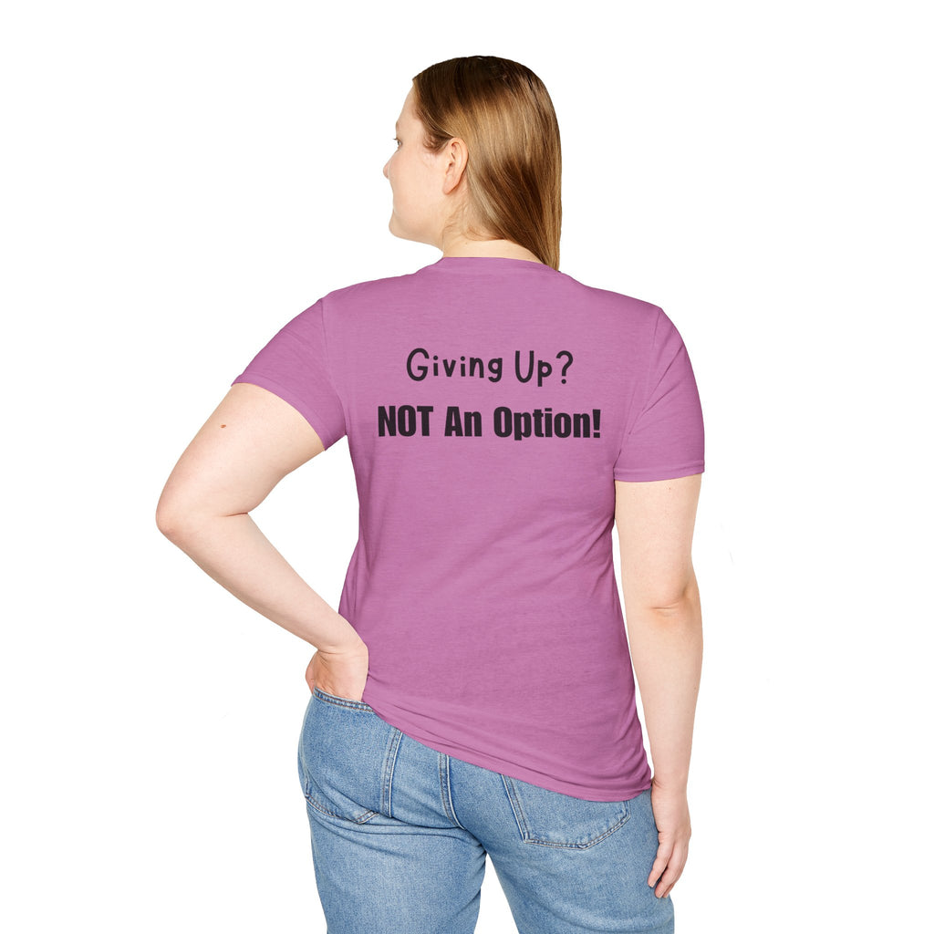 UCanBuildThis "NOT An Option!" T-Shirt: Motivational DIY Unisex Tee