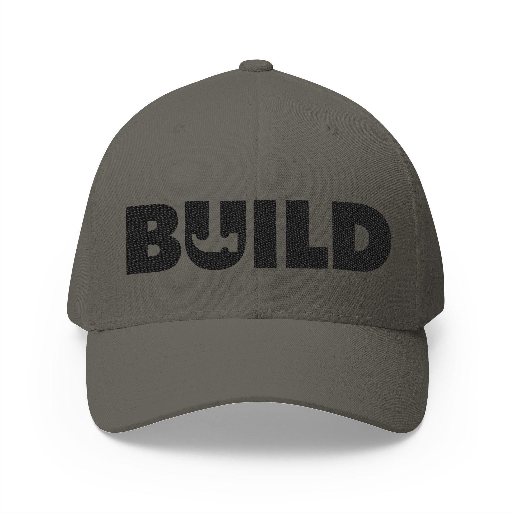 UCanBuildThis "BUILD" Embroidered Cap - Gift for Builders, DIY Enthusiasts, Casual Wear - Black Logo