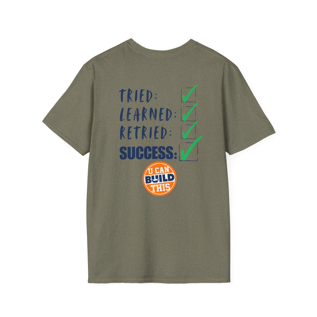 Motivational Unisex T-Shirt: Failure Leads to... DIY Comfort