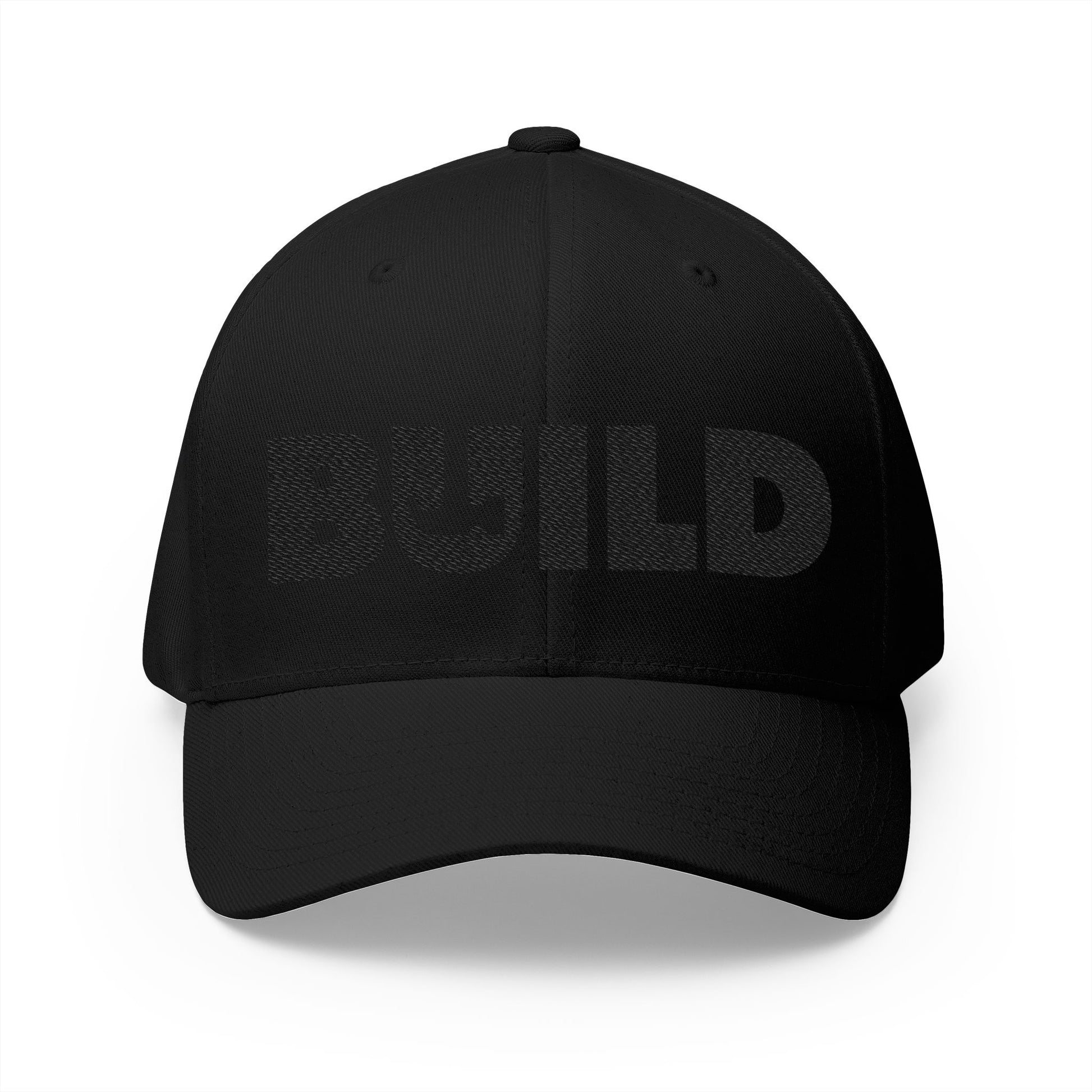 UCanBuildThis "BUILD" Embroidered Cap - Gift for Builders, DIY Enthusiasts, Casual Wear - Black Logo